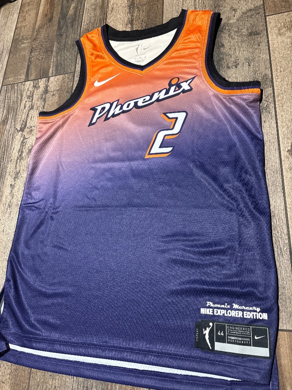 Nike WNBA Phoenix Mercury #2 Copper Jersey Dri-Fit Ombre Orange Purple NWT